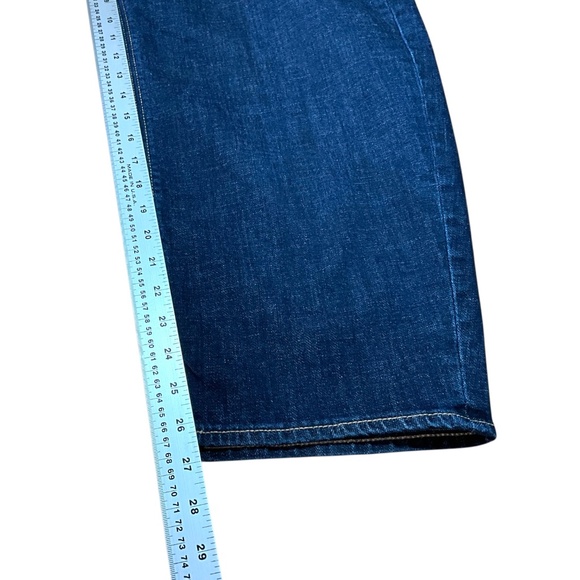 AMERICAN EAGLE Cotton Blend Dark Wash Barrel 5 Pocket Jeans US Sz 12 Regular - Picture 7 of 9